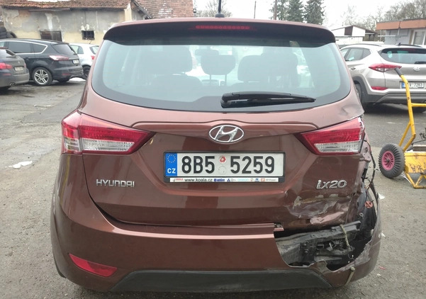 Hyundai ix20 cena 21000 przebieg: 48544, rok produkcji 2012 z Solec Kujawski małe 172